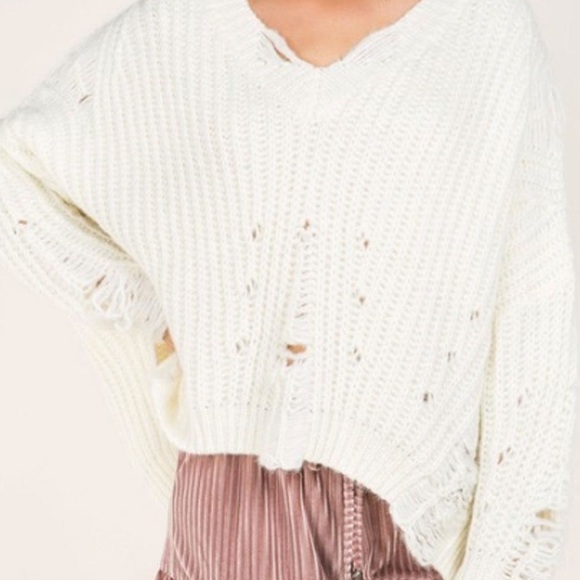 POL | Sweaters | Pol Distressed Vneck 